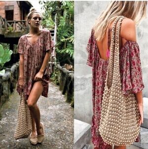 Spell & The Gypsy Collective Kombi Flutter Dress  Bohochic Size XS